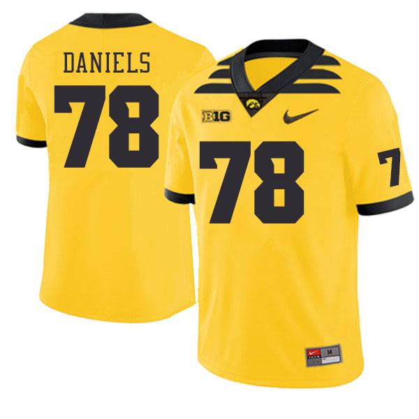 Iowa Hawkeyes #78 James Daniels College Football Jerseys Stitched Sale-Gold